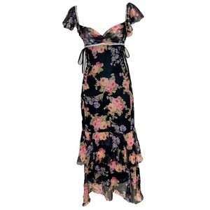 Dolce Gabbana vintage floral silk dress